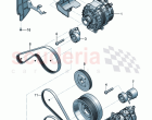 Alternator connecting and mounting parts for alternator Poly-V-belt tensioning lev&hellip;