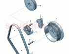 Poly-V-belt Belt tensioner damper