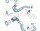 Pre-catalyst Exhaust pipe with catalyst