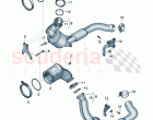 Pre-catalyst Catalytic converter with petrol particulate filter