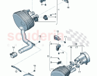 Rear silencer with exhaust flap Trim for exhaust tail pipe D >> - MJ 2022