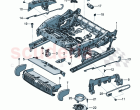 Seat frame (electrically adjustable)
