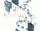Charge air cooler Air guide for charge air cooler