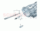 Input shaft for 8-speed automatic gearbox hollow shaft for front axle differential