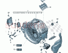 Traction motor for elec. drive For vehicles with hybrid drive