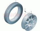 for models with space-saving temporary spare wheel