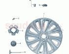 Aluminium rim Hub cap Mulliner Styling Specification D - MJ 2022>>