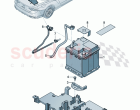 Battery battery mounting