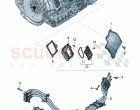 High voltage wiring set for traction motor