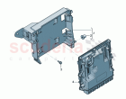 Control unit for petrol engine Retainer for control unit