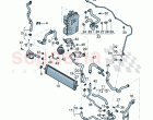 Coolant cooling system For vehicles with hybrid drive Engine bay