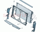 Air guide Cooler for coolant