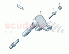ignition coil with spark plug connector Spark plug