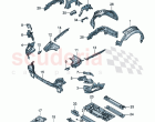 Side member Wheel housing Luggage compartment floor