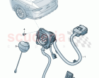 High-voltage wiring set for charging socket