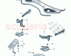 Cover for plenum chamber cover for engine compartment