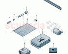 Vehicle tools breakdown set with compressor