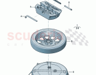 Vehicle tools Temporary spare wheel set