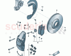Fixed-calliper brake Brake disc (vented) Cover plate for brake disc
