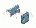 Control unit for petrol engine Retainer for control unit