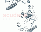 Crankcase housing ventilation oil separator End cap