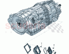 Housing cover Hi. volt. wire, tract. motor for 8-speed automatic gearbox