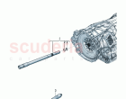 Hollow output shaft for front axle differential