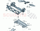 Support frame front axle