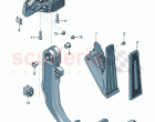 Brake and accel. lever mech.