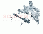 Steering gear For rear axle