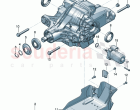 rear axle differential for models with limited slip differential