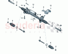 Steering gear with track rods