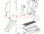 rear seat, backrest with long load apert.