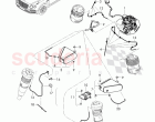 air line, pressure unit, connecting parts for self-, levelling