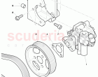 vane type pump with ribbed, belt pulley, bracket for vane pump