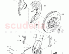 brake caliper, splash shield for brake disc, for vehicles with ceramic, brake disc&hellip;