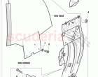 window lifter, guide channels, window slot seal for door, D - MJ 2008>>