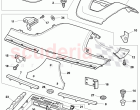 trim for parcel shelf, rear