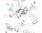 Exhaust pipe with catalyst and particulate filter, exhaust pipe