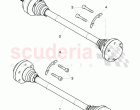 drive shaft with constant, velocity joints