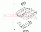 interior light, frame for interior light, Glass sunroof, D - MJ 2013>> - MJ 2016