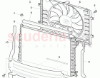 Coolant radiator, Coolant expansion tank, air duct, F 3W-8-051 367>>, D >> - MJ 20&hellip;