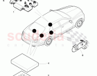 electrical parts for seat, and backrest adjustment