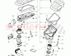 air cleaner with connecting, parts, mass air flow sensor