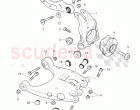 track control arm, wheel bearing housing