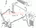 oil pressure line for gear oil cooling, Gear oil cooler, F 3W-7-041 093>> 3W-7-048&hellip;