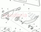 Grab Handle and Sun Visor, F 3W-6-038 568>>, F ZA-A-062 461>>