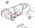 Gearbox mounting, for 6 speed automatic transm.
