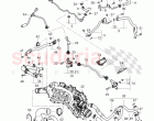 Coolant hoses and pipes, engine