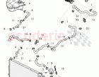 Coolant hoses and pipes, Engine bay, D - MJ 2015>>